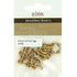 Boho Gold Colour Metal Alloy Circle Shape Toggle Clasp